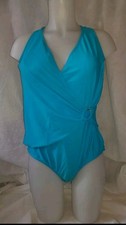 Gorgeous Blue ESSENTIALS swimming bathing costume suit size 22
