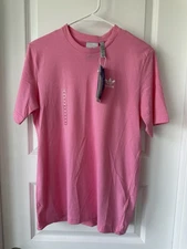 New Adidas Originals Essential Tee Men XS Pink NWT