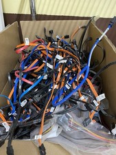 Lot of 100 Serial SATA Drive Cables Various Length Straight