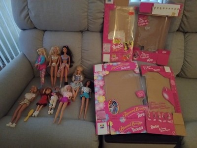 Barbie Teresa Dolls & boxes Ski Bathing Suits Cinderella Joe Boxer etc