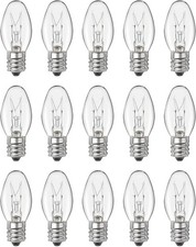 Snnalosses Wax Warmer Bulbs - 15W C7 Replacement for Scentsy Warm White