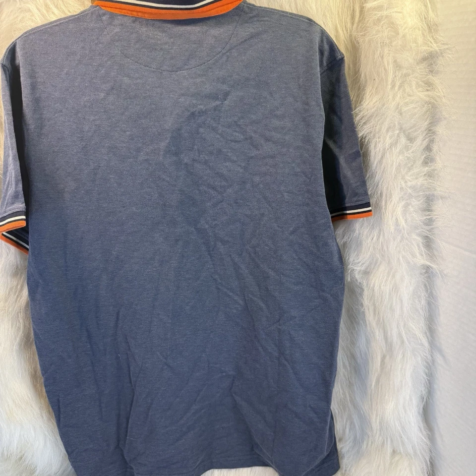 Crosshatch - 男式 'CRATMOORE' Polo - 蓝色全新带标签,尺寸 L  — 第 4/4 张图片