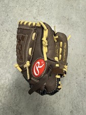 Rawlings Leather Baseball Glove Youth Highlight Series H100BRNC 10" RHT Small