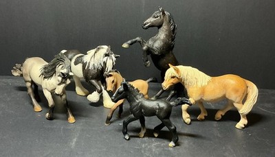 Vtg Schleich Horse Figurines Retired Set Of 6 