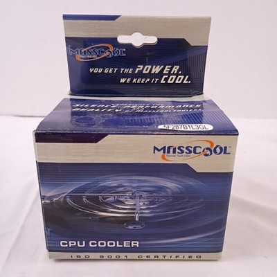 Masscool CPU Cooler ISO 9001 Certified 5F287B1L3GL New in Box