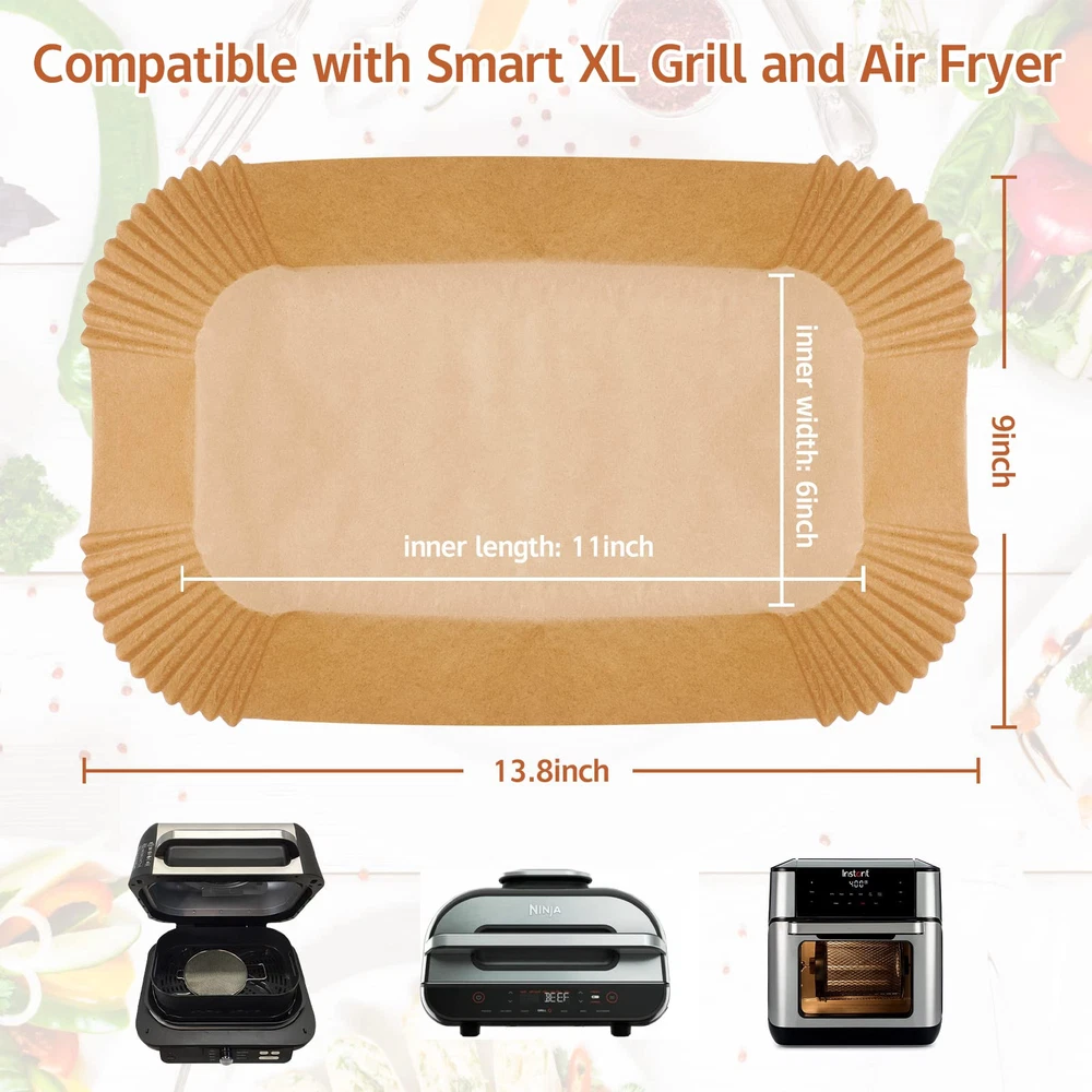 Ninja Air Fryer Liners Disposable Paper Accessories for Easy Cleanup