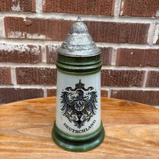 Vintage German Handarbeit Deutschland-Germany 9" Beer Stein