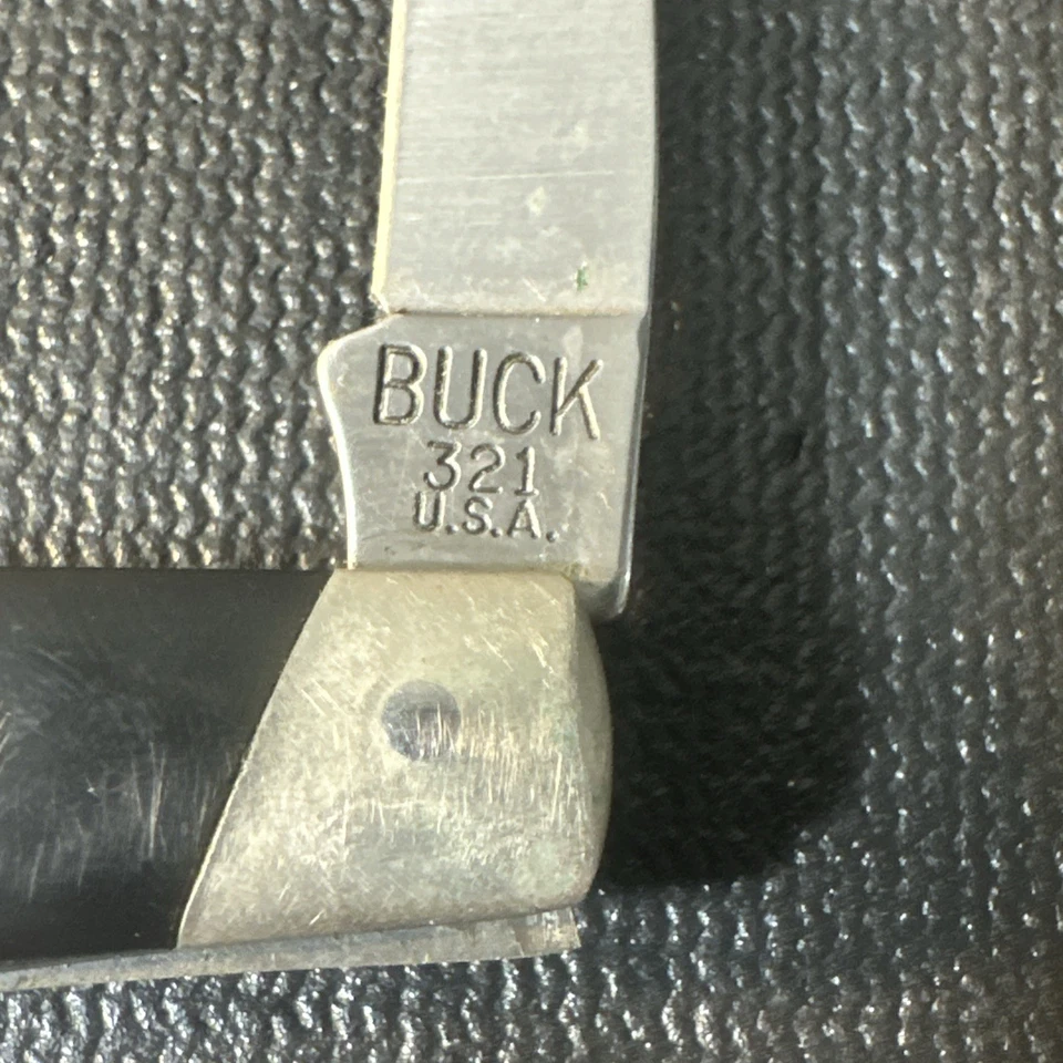 Navaja de Bolsillo Gancho Pájaro Buck 321 De Colección EE. UU. Buen Estado Como Nueva Foto 3 de 4