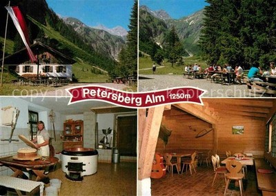 Hinterhornbach Petersberg Alm Freiterrasse Senner Karl Walch Gaststube