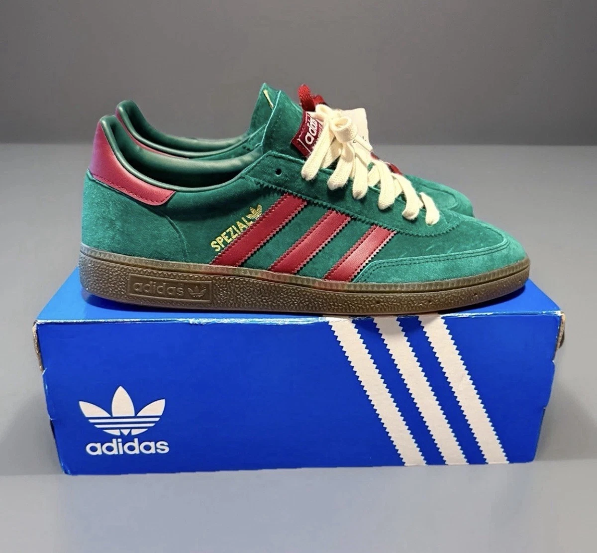 adidas Handball Spezial Collegiate Green Burgundy for Sale