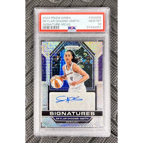 Skylar Diggins-Smith 2023 Panini Prizm WNBA Mojo Prizm Auto /25 PSA 10 Gem Pop 3