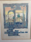San Sebastian Festival Vintage Framed Poster 1989 — photo 2