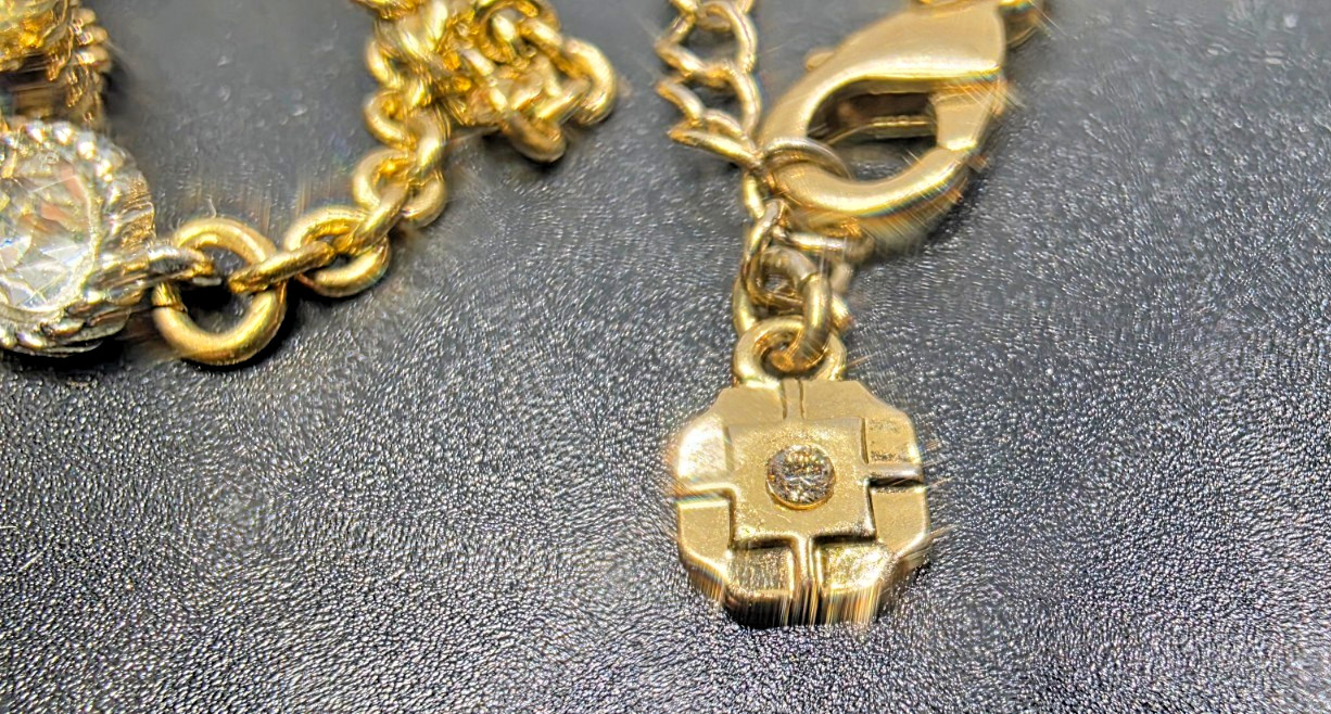 Monet Statement Luxurious Rhinestone Necklace, Go… - image 5