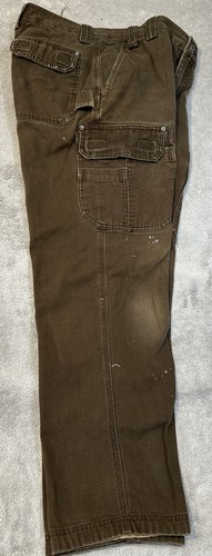 Pantalones cargo relajados Duluth Trading para hombre 34x34 (34x33 real) marrón - Imagen 4 de 16