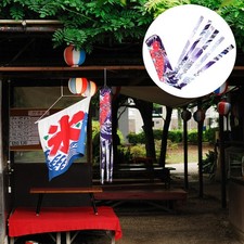  140CM Japanese Nobori Carp Wind Socks Koinobori Pattern Fish Flag Hanging Wall