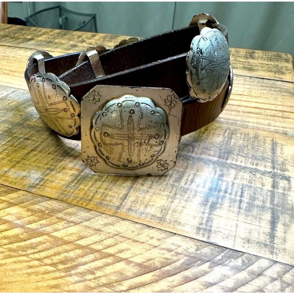 Ralph Lauren navajo コンチョ レザーベルト 黒 M