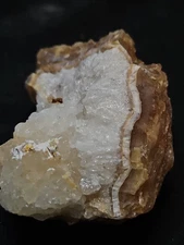 Carnelian Agate Specimen w/ Flower like Orbs and Banding (82 grams)