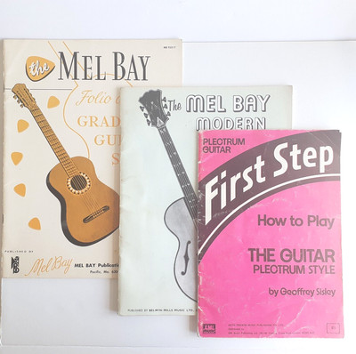 Graded Guitar Solos & Method, First Step Plectrum, Paperback, Mel Bay/ Sisley