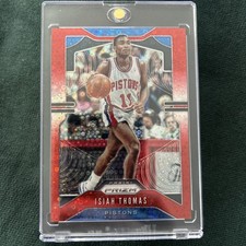 ISIAH THOMAS 2019-20 Panini Prizm Fast Break #30 RED Disco Prizm 010/125