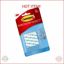 Command Clear Replacement Strips, Re-Hang Indoor Clear Hooks, 9 strips (17021CLR 1.46 per strip