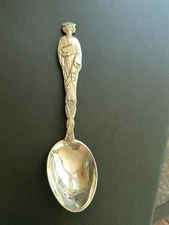 Antique Sterling Silver 925 Female Graduate Full Figure Spoon MECHANICS