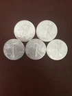 2025 1 oz American Silver Eagle (Uncirculated) - Lot of 5