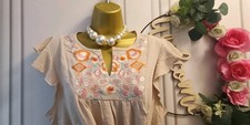 EMERY ROSE Size XL (16-18) Boho Embroidered Floral Dress  Day casual Hippie New