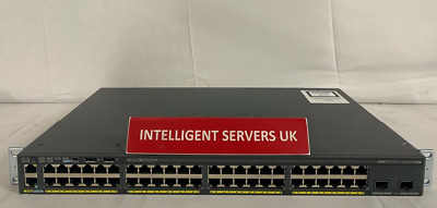Cisco Catalyst WS-C2960S-48FPS-L 48 × Gigabit Ethernet PoE+ Ports Switch