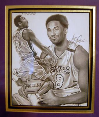 Adam Lister Kobe Bryant ジークレープリントアート KOBE BRYANT LAKERS ANTHONY DOUGLAS ORIGINAL 6.5