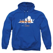 Virginia State University Adult Pullover Hoodie State Shape, Royal Blue, S-3XL