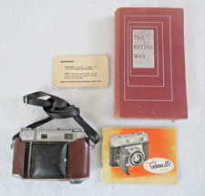 Kodak Retina III c Camera 50mm lens, owner's manual, Certificate ownership, book