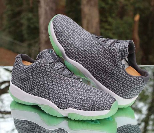 Air Jordan Future Low Men’s Size 13 Wolf Grey Emerald Rise Custom 718948-006 - Picture 10 of 16