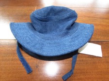 BABY GAP NWT 0-3 M Newborn Vintage 2002 Y2K Denim Fishermans Bucket Hat c23