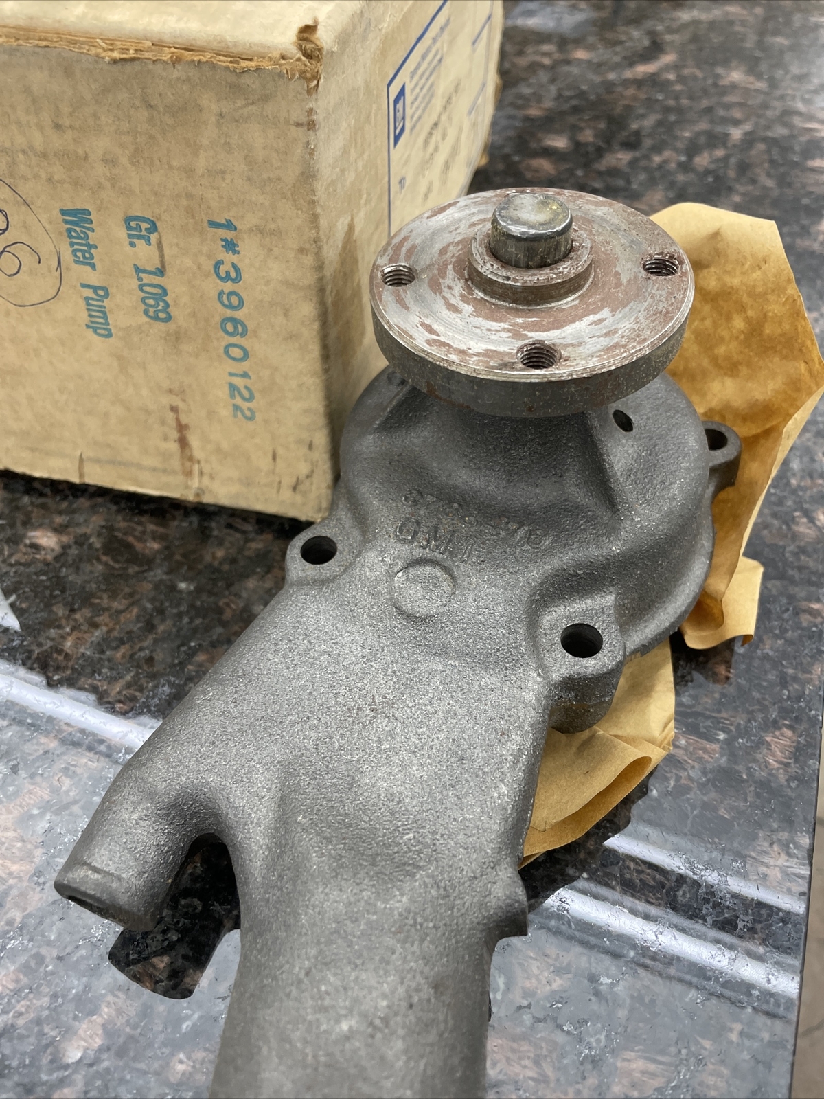 1966-74 Chevelle Nova water pump 6cyl w/ air cond 3960122 | eBay