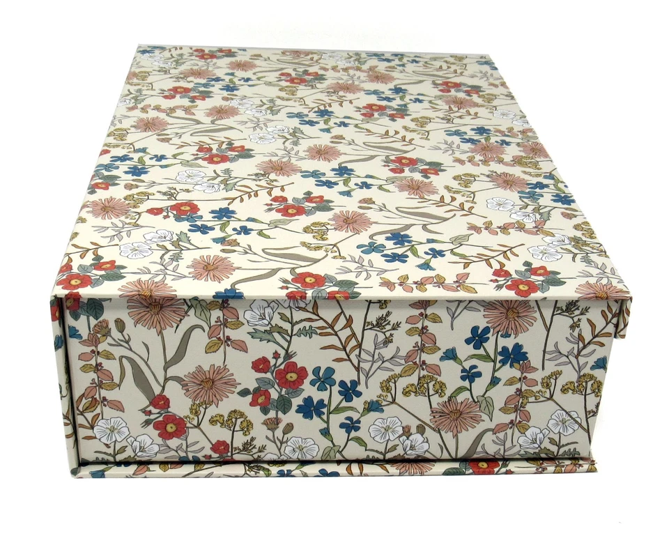 Punch Studio Rectangle Flip Top Nesting Box Colorful Poppies 28487 Small - Image 3 of 4