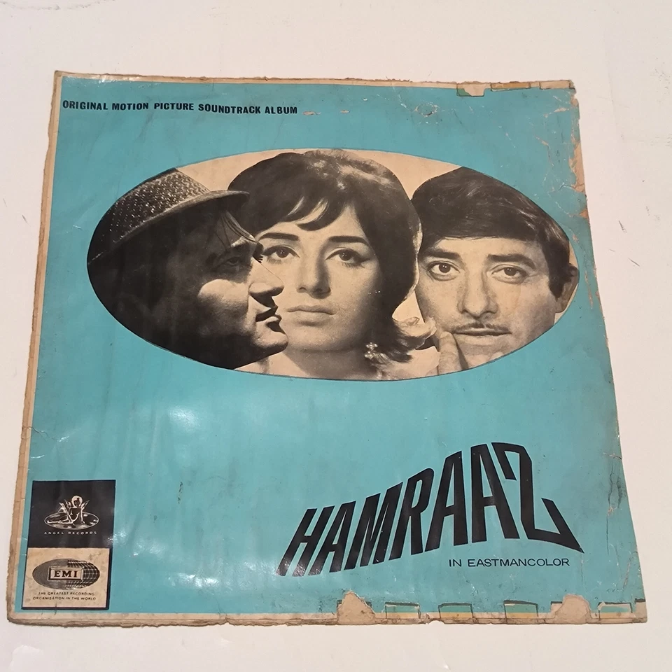 india Bollywood movie OST vinyl record 12" HAMRAAZ 1967 1st press angel records - Image 2 of 4