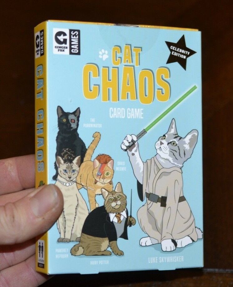 BRAND NEW Cat Chaos Celebrity Edition Card Game by Ginger Fox Games