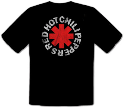 RED HOT CHILI PEPPERS - ROCK Musik Logo schwarz T-Shirt -267