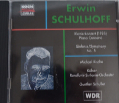 Erwin Schulhoff, Sinfonie 5/Klavierkonzert , CD