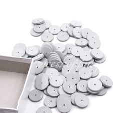 Dental Lab Rubber Polishing Wheels Burs Silicone Polishers-White Porcelain