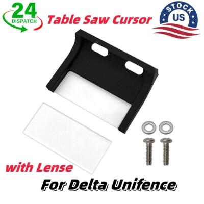 For Delta Unifence Table Saw Cursors w/ Lense-Improved Kit-Attach From Side 1set