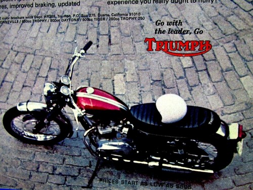 1968 Triumph 250 Come Runnin The 68 Triumph Is Here Original Print Ad 8.5 x 11" - Picture 3 of 10