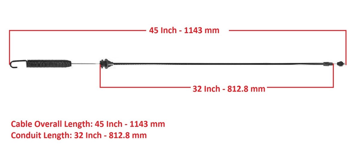 Deck Engagement Clutch Cable for Husqvarna RZ3016 RZ4216 RZ4219