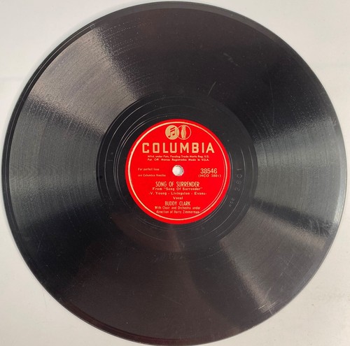 Buddy Clark You're Breaking My Heart Shellac 10" 78 RPM (1949 Columbia 38546) - Picture 2 of 2