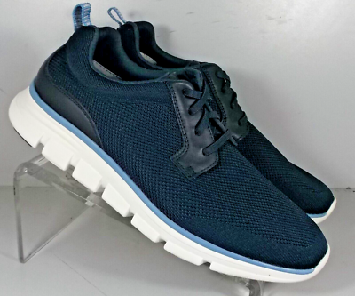 594979 MS50 KASLER MEN'S SHOES SIZE 9 M NAVY KNIT SLIP ON JOHNSTON