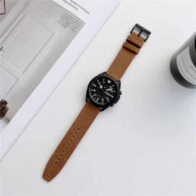 Retro Echt Leder Armband für Samsung Galaxy Watch 3 4 5 6 7 FE Active 2 40/44mm