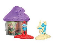 CASETTA LILLA  IL VILLAGGIO DEI PUFFI HAPPY MEAL MC DONALS 2017 "NUOVO"