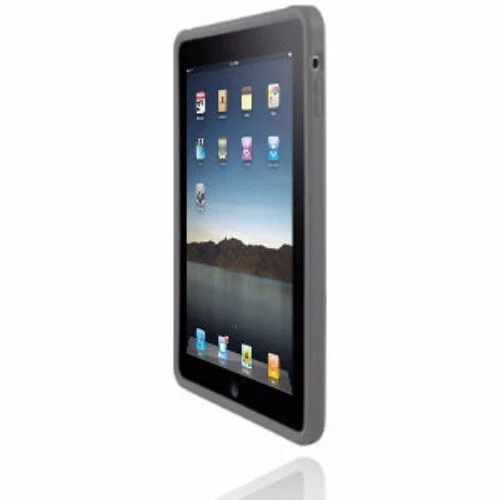 Incipio IPAD-101 dermaSHOT Shock Absorbing Silicone Case for iPad Gray - Image 2 of 4