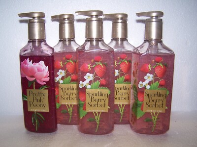 Bath & Body Works Deep Cleansing Soap Pretty Pink Peony  Sparkling Berry Sorbet