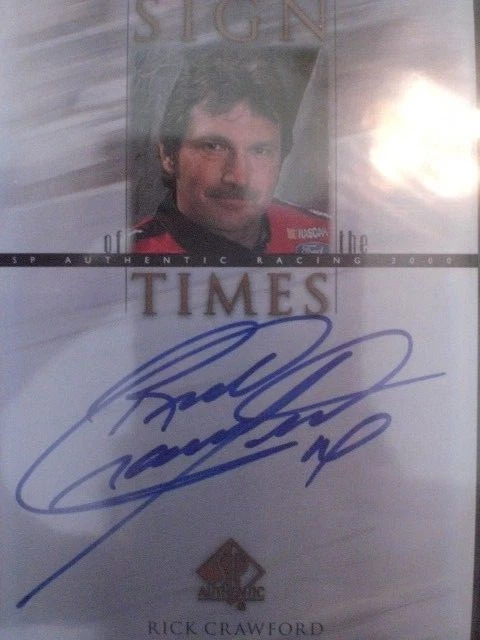 Rick Crawford 2000 SP Authentic sign of times Autograph - Image 2 of 2